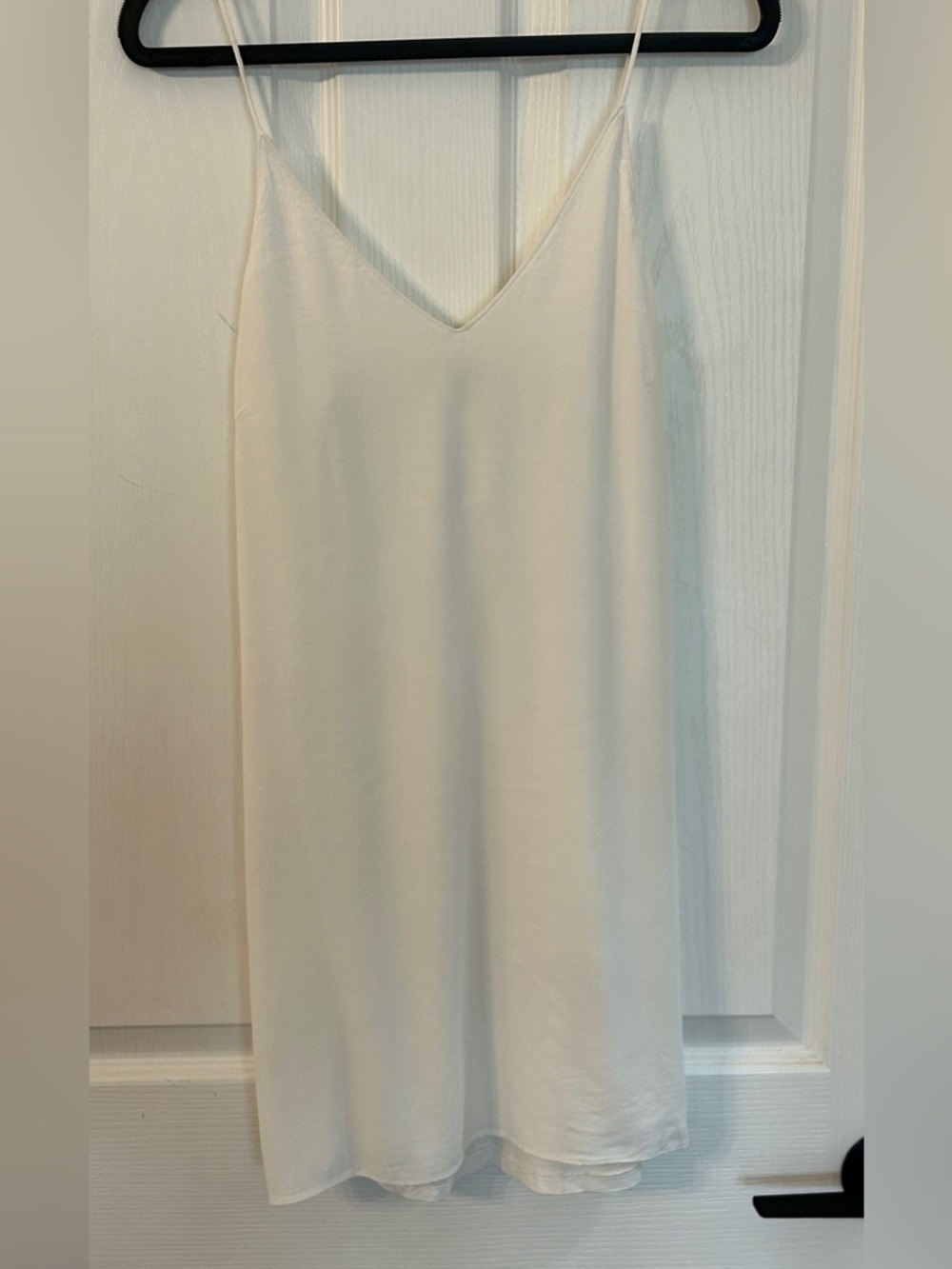 Wilfred Free Aritzia White Mini Tunic Dress XS Viscose Blend